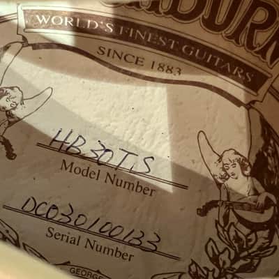 Washburn HB30TS Semi Hollow Body electric guitar made in Korea w case 2003 - Tobacco Sunburst image 13