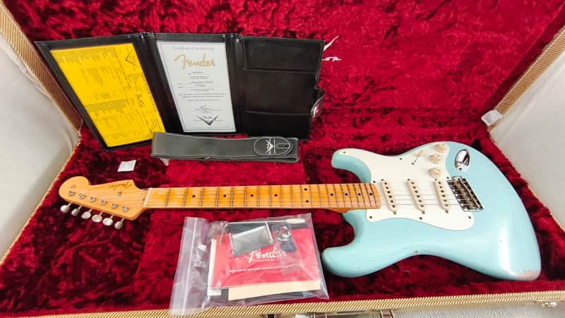 Fender Stratocaster custom shop 57 relic danpher blue 2022 - relic nueva image 1