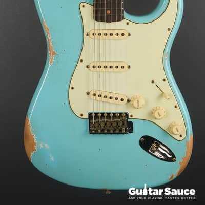 Fender Custom Shop Limited 64 L-Series Stratocaster Heavy Relic Aged 2025 - Daphne Blue (COD 1928NG) image 2