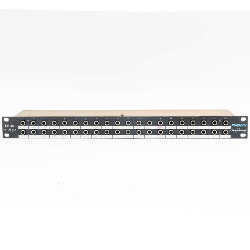 Furman PB-40 Patchbay — 40× 1/4" In/Out Rackmount image 1