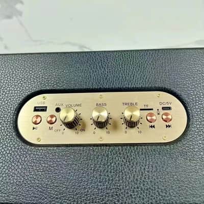 Heavy Bass Retro Bluetooth Speaker – Vintage Hi-Fi Style Wireless Sound Box with AUX, TF Card & Bass/Treble Controls image 2