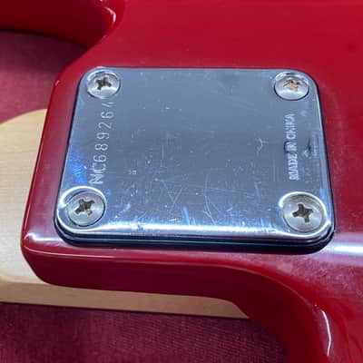 Squier by Fender 50th Anniversary P-Bass 1996 - Torino Red image 18