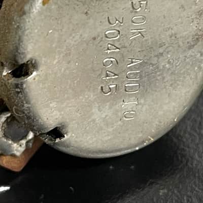 Stackpole Vintage 1956 set of 2 250K Solid shaft pots Cap Pre CBS 1957 1950's Telecaster Duo sonic Musicmaster Potentiometers image 4
