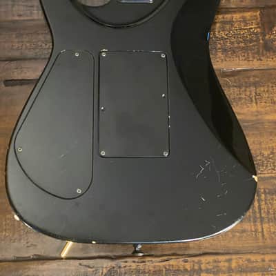 Jackson Professional Dinky Reverse MIJ Schaller Floyd Rose and EMG Pickups 90’s Black Japanese Vintage Super Strat Guitar ESP MII and Jackson Soloist Killer. image 15