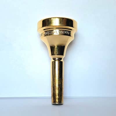 King M21 Small Shank Trombone Mouthpiece (gold plated) | Reverb