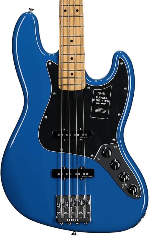 Fender Player II Modified Active Jazz Electric Bass, Maple Fingerboard, Electric Blue TGF33 image 1