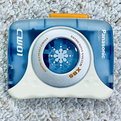 PANASONIC CW01 Walkman Cassette Player, Beautiful Sky Blue, NM Looking ! image 1