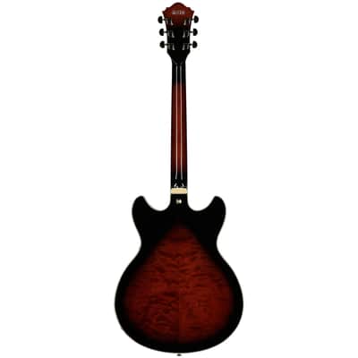 Ibanez AS93QMSP Artcore Electric Guitar, Dark Brown Sunburst image 6