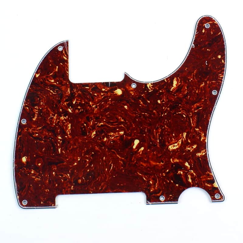 Replacement Tele Esquire Style Guitar pickguard ,4ply Red Tortoise image 1