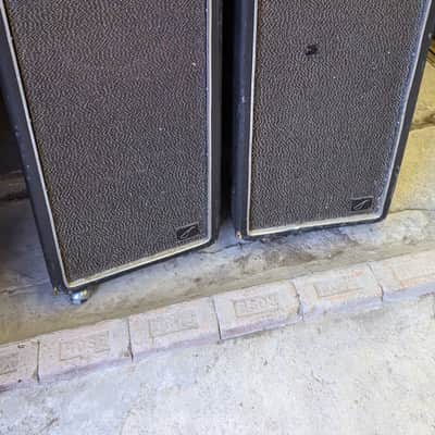 Vintage 1970s Ovation Dual Action System Solid State preamp + speaker columns image 6