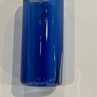 Rock Slide GRSMS Glass Guitar Slide - Medium  Glass Saphirre Blue image 3