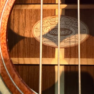 Washburn Comfort G55CE Koa 2016 - Present - Natural image 5
