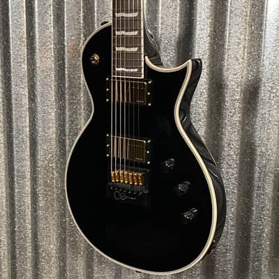 ESP LTD EC-1007B Evertune Baritone 7 String Black Guitar #2422 Used image 5