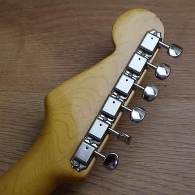 1983 Squier (by Fender Japan) "JV Series" SST-36 Scalloped Stratocaster (Vintage White) image 14
