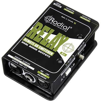 Radial Engineering Relay Xo Output Switcher with Remote Input -New! -w/ Free XLR Cables & Shipping! image 2