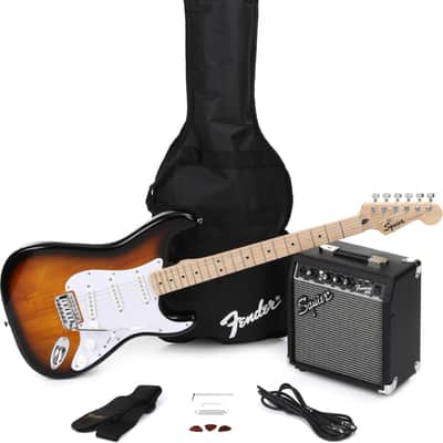 Squier Sonic Series Stratocaster Pack - 2-color Sunburst image 1