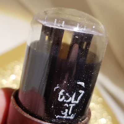 Tung-Sol ONE (1) 6SL7GT dual triode tNOS AT1000 TESTED Vacuum Tube greyglass 6SL7 1941-1975 image 10