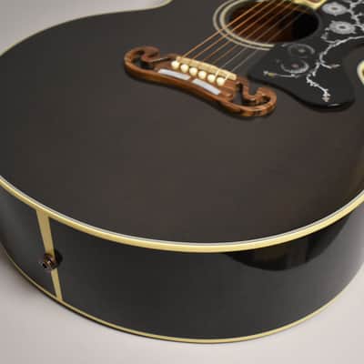 2013 Gibson Custom Shop Limited Edition SJ-200 Jumbo Acoustic Trans Black w/OHSC image 9