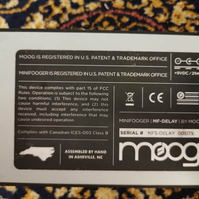 Moog Minifooger MF Delay v2 2010s - Black image 5