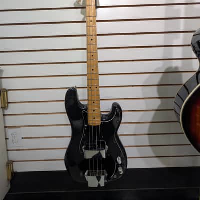 1977 Fender Precision Bass with Maple Fretboard, Black image 1