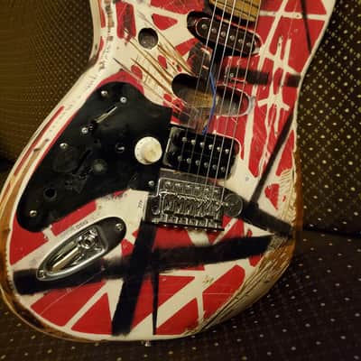 EVH (Partscaster) Frankenstrat 2000s Striped RED/WHITE 3 DAYS LEFT! image 4