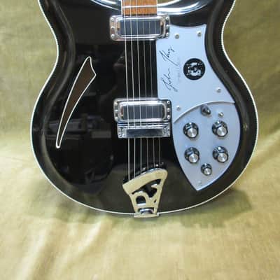 1989 Rickenbacker John Kay Signature Jet Glo/Black 1 of 250 Rare Guitar Mint Shape W/ OHSC Free US Shipping! image 1