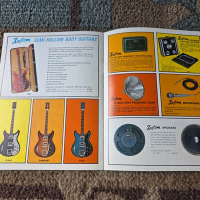 Vintage Circa 1967 Kustom Full-Line, Full-Color Catalog! Rare, Original Case Candy, Paperwork! image 6
