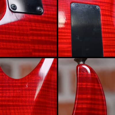 Hamer Californian Custom Flame Maple Top/Back/Neck Transparent Cherry 1988 w/OHSC image 13