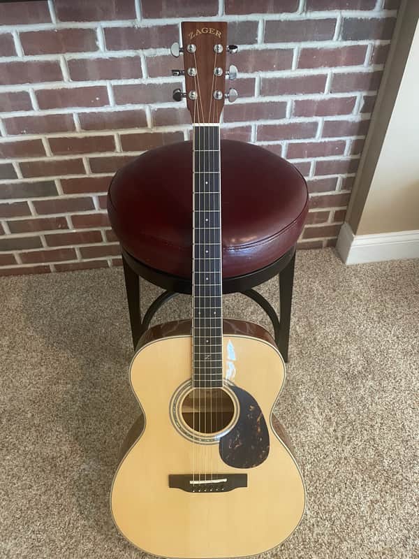 Zager ZAD50 OM 2022 - Natural with Zager hard case, capo and tuner. image 1