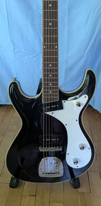 Eastwood Sidejack Baritone DLX with Chrome Hardware 2010s Black image 1