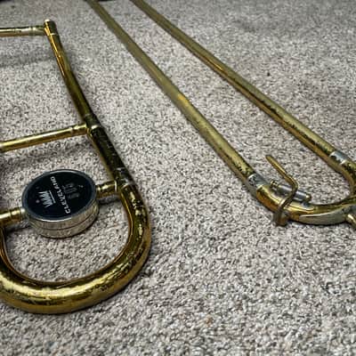 king cleveland 605 trombone (parts or repair, sticky slide) - brass image 2