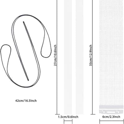 Snare Drum Wires Snare Wire Drum Wire-24 Strand 14 Inch, Snare Drum Accessories with Snare Wire Straps (silver 24 strand) image 2
