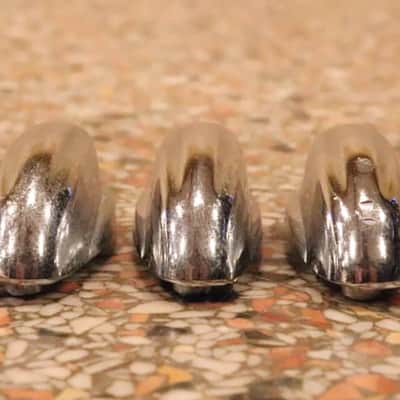 Slingerland Chrome Sound King Small Drum Lugs 3pk Vintage 1970's 1.5" image 2