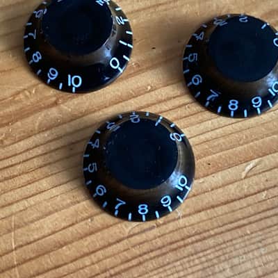 Epiphone Thunderbird Bass Guitar Control Knobs x 3 2006 Korea image 1