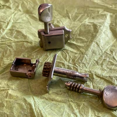 vintage FENDER 1980's parts tuners jack cup bushings screws for telecaster strat stratocaster image 5