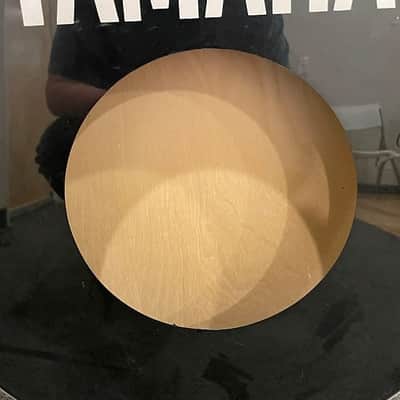 Yamaha 22" 80s Original Bass Drum Logo Head w/ Center Port Hole image 3