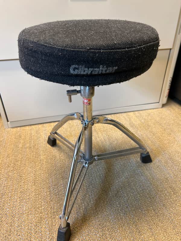 Gibraltar Pro Round Seat Drum Throne 2010s - Black/Chrome image 1