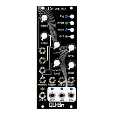 Qu-Bit Electronix Cascade Eurorack Looping EV & VCA Module (Black) image 4