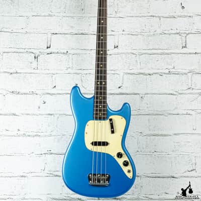 1971 Fender Musicmaster Bass Lake Placid Blue (Refinshed) w/OHSC image 3