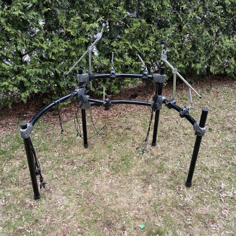 Huge Roland MDS12 All Metal Drum Rack w/ cymbal arms + Accessories w/Internal Cable Routing // Vdrums electronic drum set rack TD12 TD20 Stand image 1