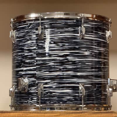 1980's Tama Superstar Black Oyster 8x12 9x13 10x14 16x16 16x18 14x24 Drum Kit Re-Wrap image 11