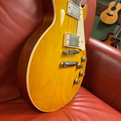 2014 Gibson Custom Shop '58 Les Paul Plaintop Reissue Lemon Burst VOS image 6