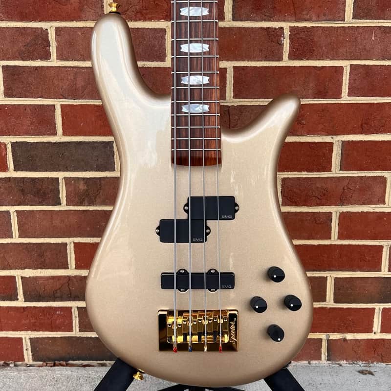 Spector USA DW-4 Doug Wimbish Signature Model, True Champagne, Solid Maple Wings, Pau Ferro Fretboard, Custom EMG P/J Pickups, Spector HAZ 9v, Custom DW "C" Shaped Neck, Hardshell Case image 1