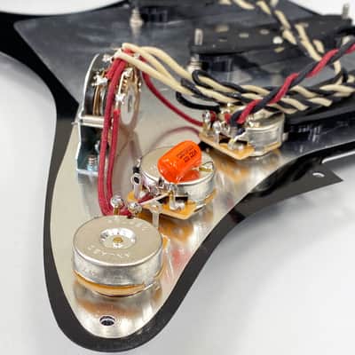 AxLabs Habanero Loaded Strat-Style Pickguard - S/S/S 2023 - Black with Black Covers image 2