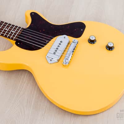 2002 Gibson Prototype One-Off Les Paul Junior Contour Double Cut TV Yellow w/ Case, COA image 9