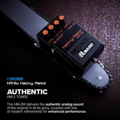 Boss HM-2W Heavy Metal Guitar Effects Pedal | Legendary Chainsaw Tone of Swedish Death Metal | Waza Craft Edition | Standard HM-2 Mode and More Aggressive Custom Mode image 5