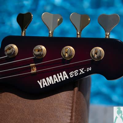 1985 Yamaha BBX-24 P/J Electric Bass - Cherry Burst - Made In Japan - Pro Set Up w Perfect Frets/Action/Intonation! image 4