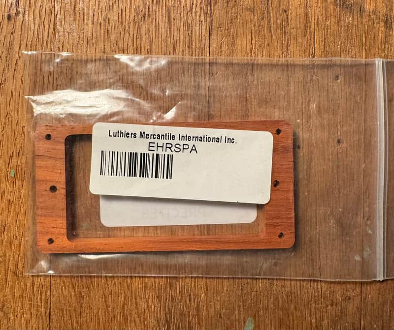 Luthiers Merchantile EHRSPA - NOS - Padauk Short Humbucker Pickup Ring image 1