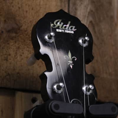 1980s Iida Model 229 5-string Banjo w/ Hardshell case imagen 8
