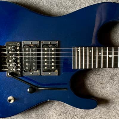 Kramer Nightswan 1988 - Blue Sparkle w. Juarez Vintage Pickups image 1